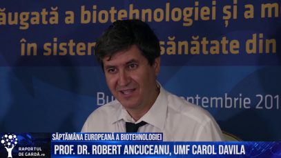 Săptămâna Europeană a Biotehnologiei: Prof. Dr. Robert Ancuceanu, Dr. Marius Geantă și Nicolae Oniga