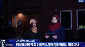 #SăptămânaNobel2018. Adriana Boată și Maria Corbu – Conferința laureaților Nobel pentru medicină