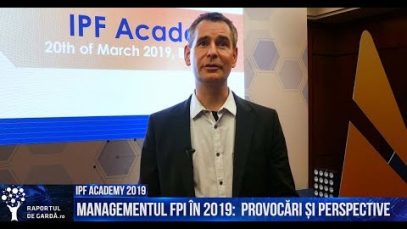 IPF Academy 2019. INTERVIU. Prof. Dr. Michael Kreuter. Managementul PFI în 2019